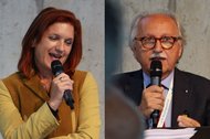 Collage of speakers, showing Regina Rauch-Krainer and Raffaele Caltabiano